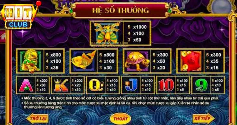 Luật chơi & Cách chơi game nổ hũ Kho tàng ngũ long