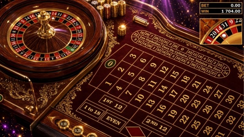 Roulette Mỹ tại HitClub - Bánh xe 38 số, house edge 5.26%