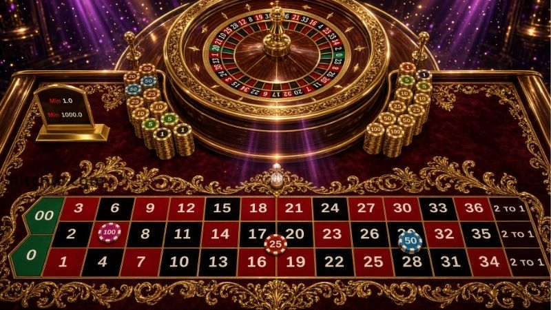 Roulette Pháp tại HitClub - La Partage, En Prison, house edge 1.35%
